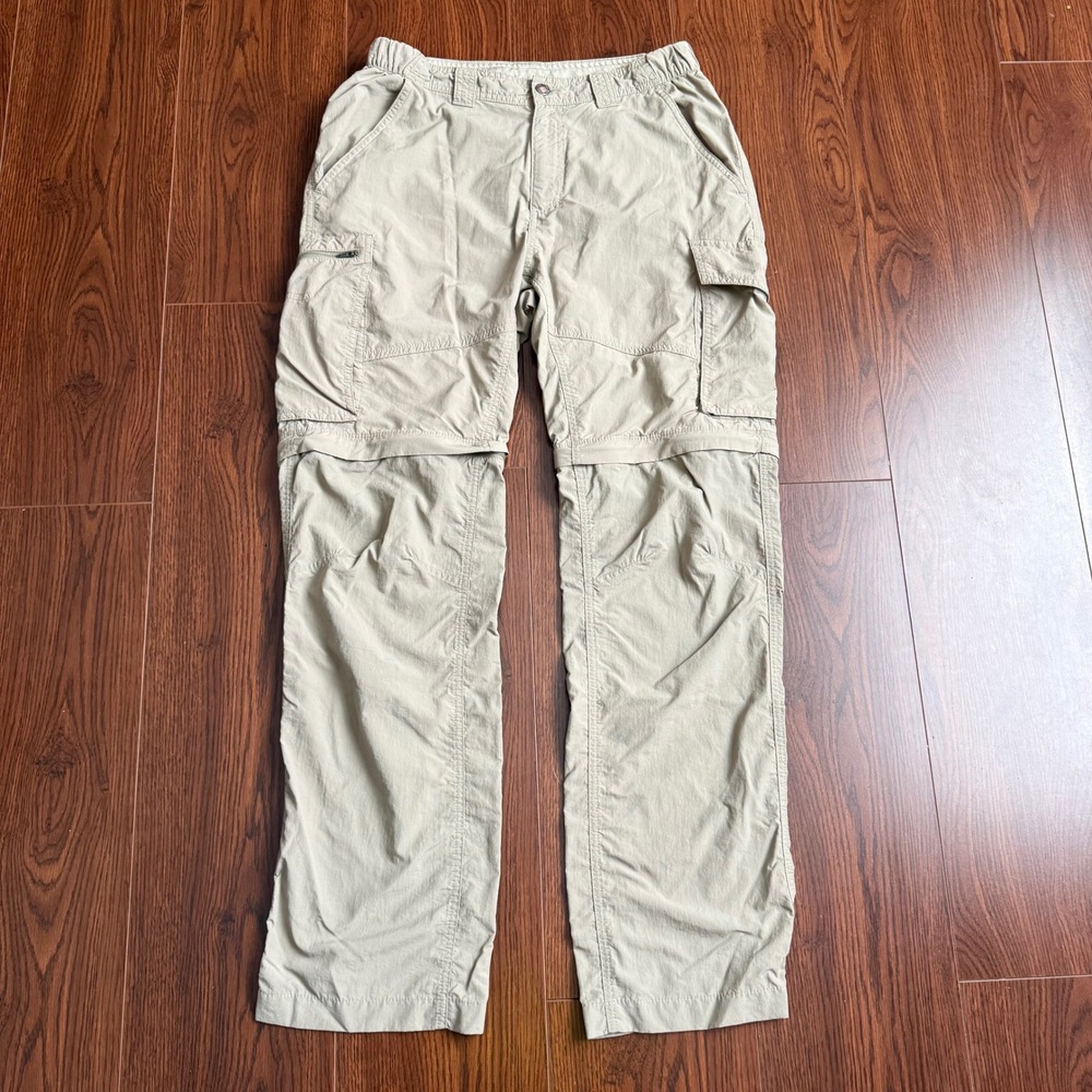 Columbia Silver Ridge Convertible Cargo Pants Mens 32x32 Khaki Hiking XM0102
